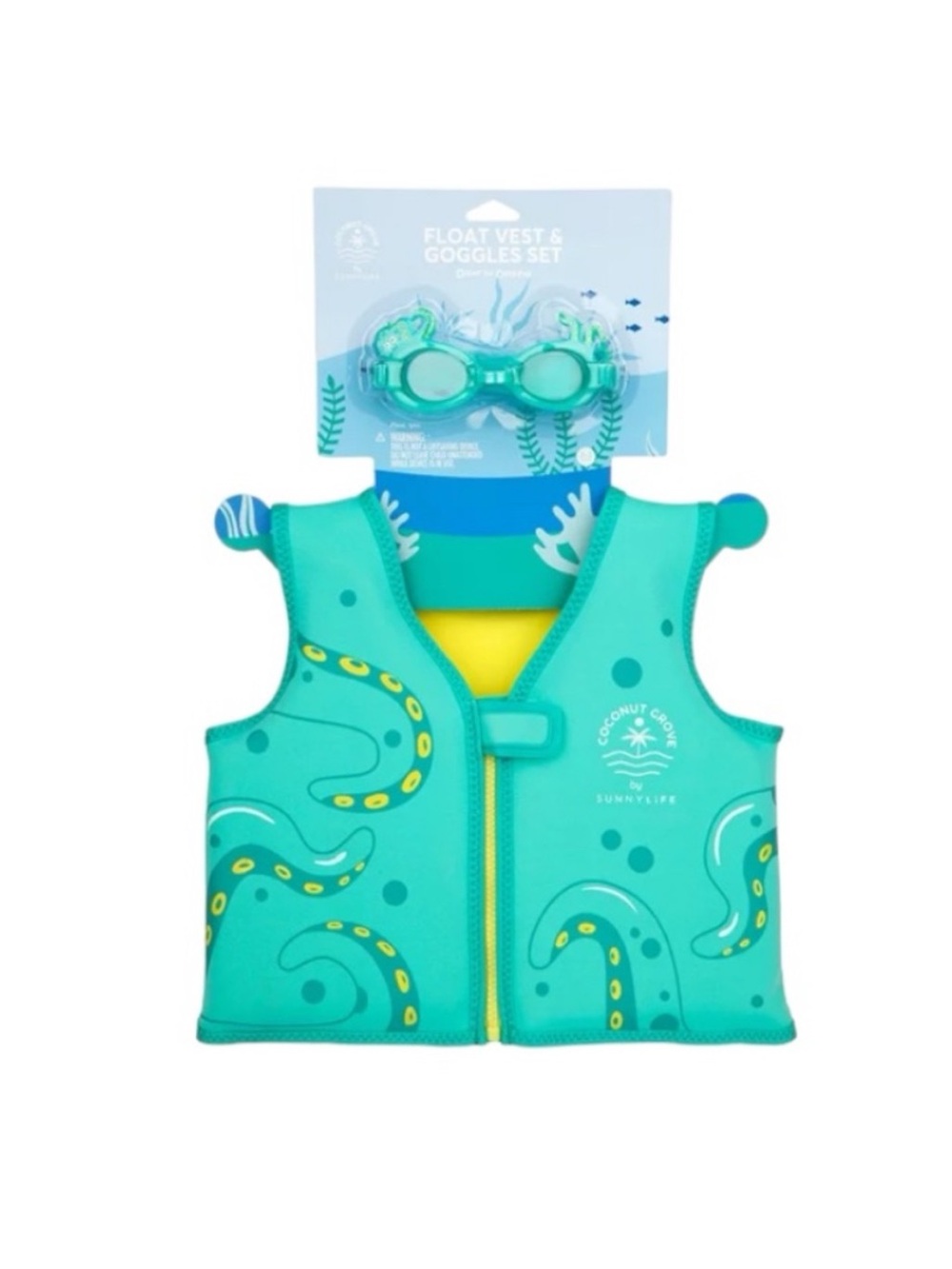 Coconut Grove Oscar The Octopus Vest & Goggles